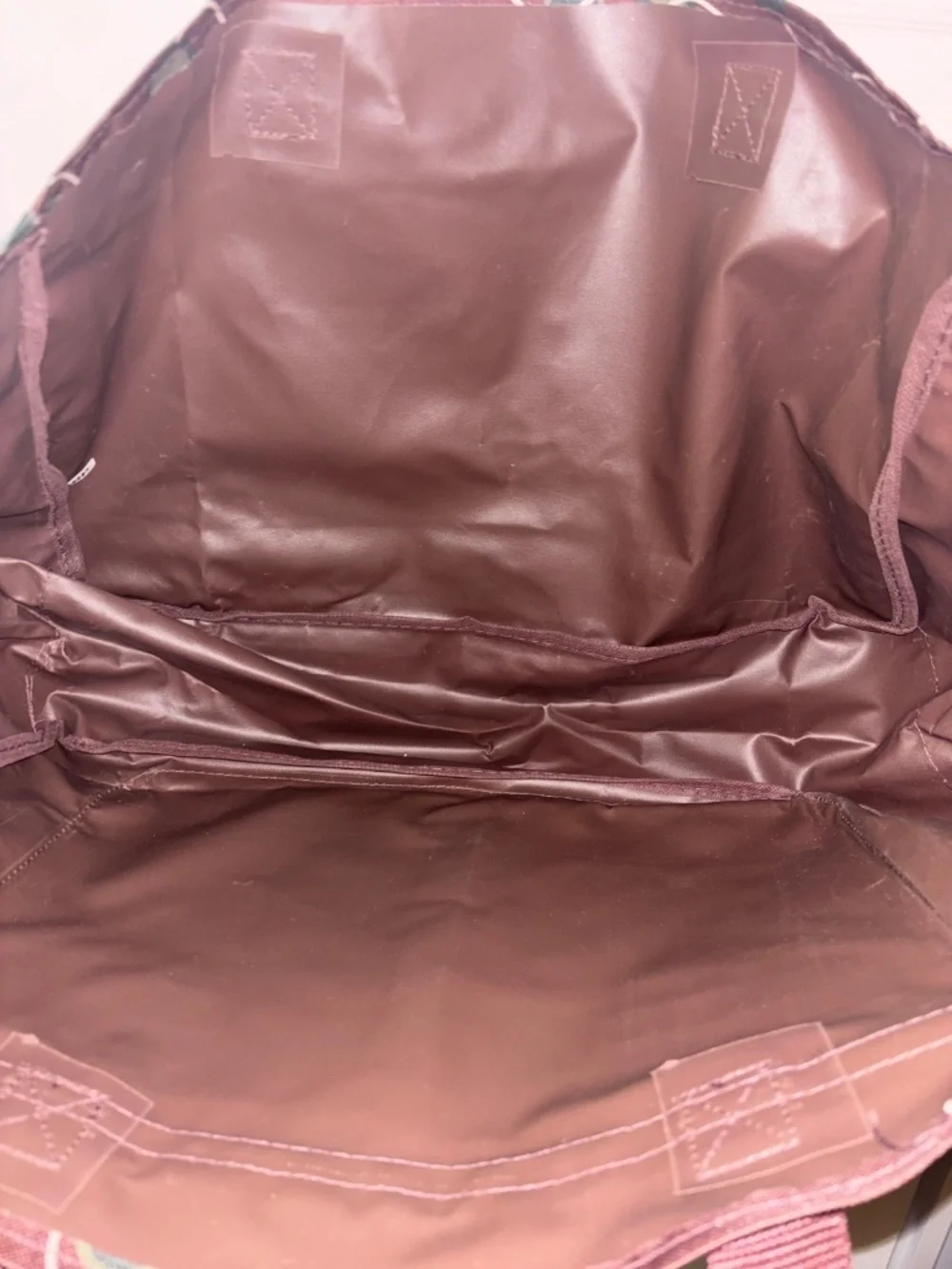 Brown & Green Tote Bag - Very Clean & Spacious